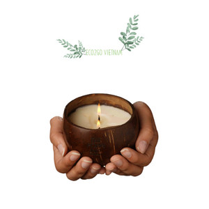 Tazón de vela de coco/Portavelas de coco/Tazón de Coco para hacer velas con alta calidad y respetuoso con el medio ambiente en Vietnam - Product Image 1