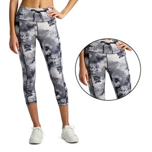 Leggings Capri de Cintura Alta para Mujer, Marca Flyingkick Enterprises, Spandex/Nailon/Algodón, Transpirables, Antibacterianos, Casuales - Product Image 6
