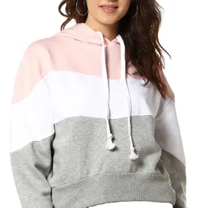 Hoodie wanita lengan panjang layanan OEM kedatangan baru warna Solid pakaian mode hoodie wanita untuk dijual kualitas terbaik