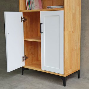 Modern Luxury Design Living Room Display Cabinet Wooden 60x30x170cm Glass Iron Legs Extendable <b>Storage</b> 5+ Compartments Indoor - Product Image 6
