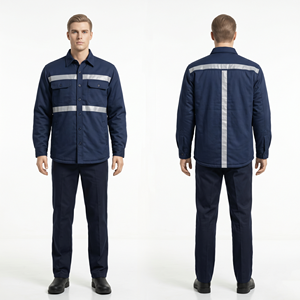 Uniforme de Seguridad Negro de Primera Calidad, 245 GSM, Polialgodón Ripstop, Diseño de Panel Táctico, Bordado Personalizado, Parche de Velcro, Logotipo Impreso - Product Image 3
