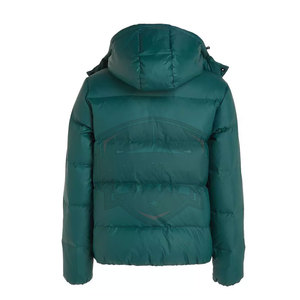 Veste matelassée d'hiver pour homme, col montant, logo personnalisable, grandes tailles, tissu respirant et écologique, vente en gros - Product Image 5