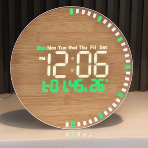 Horloge de table intelligente avec calendrier, veilleuse, affichage de la température et de l'humidité intérieures - Product Image 3