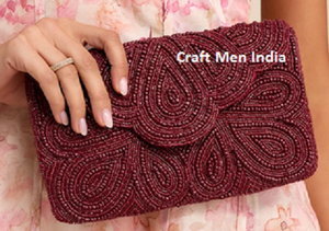 Pochette de soirée élégante et portable, broderie colorée, motif floral, perles, citron, perroquet, sac à main de créateur, pour mariage, soirée, élégante - Product Image 4