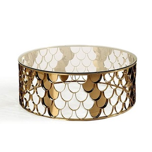 ไม้พร้อมโต๊ะกาแฟโลหะสำหรับบ้านห้องนอนหรือห้องรับประทานอาหารตกแต่งเฟอร์นิเจอร์โฮมเมดของตกแต่งโต๊ะกาแฟ - Product Image 5