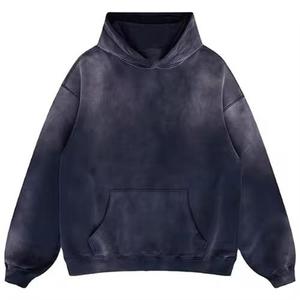 Sudaderas con Capucha y Cuello Redondo para Hombre al por Mayor, Lavado Ácido, Tela de Felpa Antiarrugas, Logotipo Bordado, Uso en Exteriores - Product Image 1