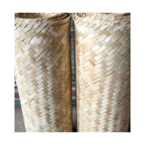 แผ่นไม้ไผ่เวียดนามสำหรับสานม้วน/แผ่นปูพื้นไม้ไผ่// แผงไม้ไผ่ยี่ห้อเฮเลนสำหรับร้านอาหารกลางแจ้งบนหลังคา - Product Image 2