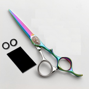 Ciseaux à cheveux au design coloré, 6,0 pouces, qualité supérieure, ciseaux de coupe pour barbier, acier japonais VG10, outils de coiffure - Product Image 5