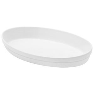 Bandeja para hornear Saturnia Oval Bianca para horno 46 x 28.5 x 6 h cm, suministros para hostelería y catering al por mayor - Product Image 1
