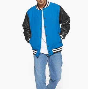 100% laine nouveauté hommes varsity veste de haute qualité épais hiver Streetwear décontracté Baseball Design - Product Image 4