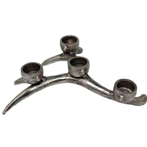 Portavelas de aluminio decorativo para mesa, portavelas de pilar único de Metal multicolor para eventos - Product Image 1