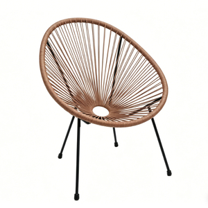 Silla de Comedor de Ratán y Metal para Jardín, Exterior, Muebles Brito, Silla de Patio para Jardín o Cafetería, Precio al por Mayor - Product Image 4