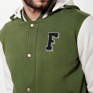 Chaquetas Varsity para Hombre al por Mayor, Chaqueta Universitaria de Béisbol con Logotipo Personalizado, Bordado Chenille y Parches - Product Image 5