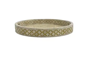 Ensemble de plateaux en os incrusté faits à la main, durables, de qualité supérieure, modernes, personnalisables, option cadeau, occasions spéciales, design géométrique, parfait - Product Image 5