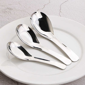 High Quality Hotel Restaurant Classic Reusable <b>Table</b> <b>Spoon</b> Durable Metal Stainless Steel Soup <b>Spoons</b> - Product Image 2