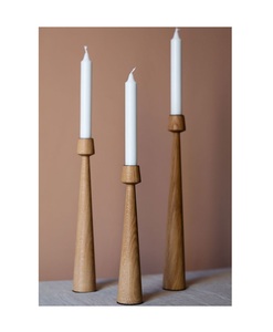 Bougeoir en bois de récupération fait à la main pour une décoration intérieure écologique et des accessoires naturels artisanaux pour la maison - Product Image 3