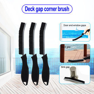 Sikat pembersih ubin keras wastafel dapur, 3 buah sikat pembersih jendela multifungsi alur debu - Product Image 5