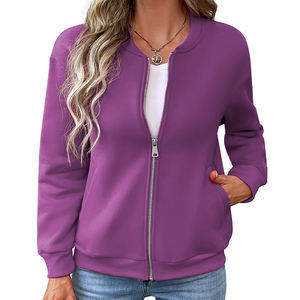 Blouson d'aviateur de service OEM coupe-vent chaud pour l'hiver respirant manches longues coupe décontractée blouson d'aviateur pour femmes - Product Image 3