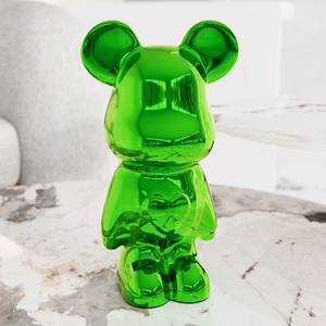 Objeto Decorativo de Resina Verde Moderno y Duradero de 28 cm para Mesa, con Diseño de Oso - Product Image 3