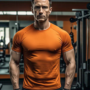 Camiseta de ropa atlética de Yoga para hombre, camisetas de compresión personalizadas para hombre, ropa deportiva para gimnasio, camisetas de compresión para hombre - Product Image 3