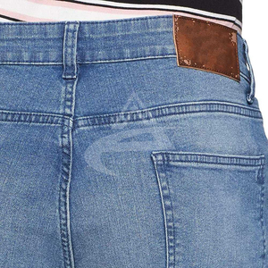 Stock Fashion Men's Regular Fit Mid <b>Waist</b> 100% Cotton <b>Jeans</b> Wholesale Denim Pants - Product Image 5