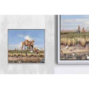 Tableau imprimé sur toile : reproduction d'art égyptien de John Frederick Lewis, 1P Whiteframedcanvas - Product Image 1