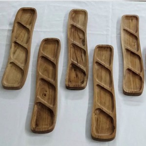 Plateau à Pizza en Bois Massif Personnalisé en Gros Planche de Service et Bols en Bois Poli Peel Vaisselle Élégante - Product Image 4