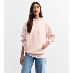 Sweat à capuche pour femme Hollow Out Hole Loose Sweatshirt Femme Rose clair Casual Hooded Oversized Women Hoodies - Product Image 5