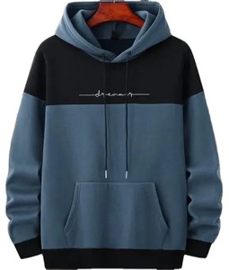 Sudaderas con capucha de lana de algodón de gran tamaño Unisex bordadas de algodón 350 GSM 100% de alta calidad y sudaderas con capucha de panel para hombre de alta calidad. - Product Image 1