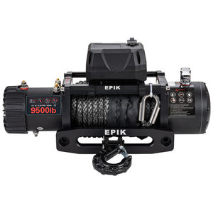9500lbs DC 12V/24V Dökme Demir Elektrikli Vinç, 26m Sentetik Halat ve Çelik Halatlı Uzaktan Kumanda ile 4x4 Arazi Araçları için - Product Image 2
