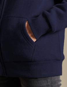 Veste à capuche doublée Sherpa avec fermeture éclair décontractée manteau pour femmes vêtements d'extérieur pour hommes - Product Image 6