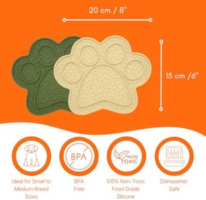 Bulk Silicone Licking Pad for Pet BPA Free Non Slip Feeding Mat Dishwasher Safe Slow <b>Feeder</b> Calming Enrichment for Dogs and <b>Cats</b> - Product Image 4