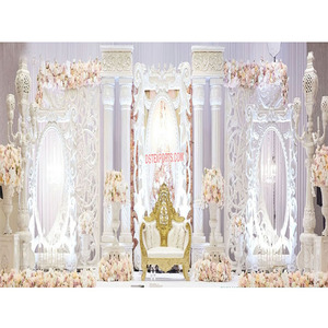 Escenario de recepción de boda de estilo marroquí de Color personalizado elegante decoración de eventos de tamaño personalizado duradero de fibra de vidrio - Product Image 1