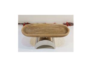 ถาดเสิร์ฟวินเทจ รักษ์โลก ทำจากโลหะและไม้ คุณภาพสูง ดีไซน์หรูหรา ใช้ในบ้าน โรงแรม ขายส่ง ราคาถูก 100 ชิ้น - Product Image 4