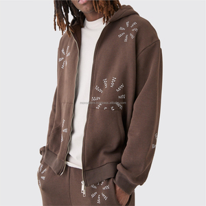 Custom Logo Men Women Fleece Tracksuit Unisex Plain Sports Cotton Jogger Sweat Suit Sweatpants and Hoodie Set - Product Image 1
