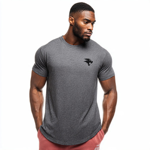 Off Shoulder Gym Wear T <b>Shirt</b> Men Bodybuilding Fitness Tee Tops Men's Lightweight Cotton <b>Polyester</b> T-<b>Shirt</b> Mens - Product Image 6