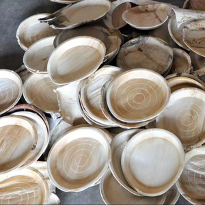 Assiettes en feuille de palmier Areca durables et écologiques de haute qualité, plats en plastique alternatifs compostables, écologiques et personnalisables - Product Image 1