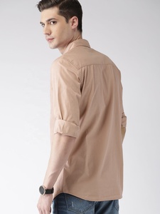 OEM 100% coton doux blanc boutonné col rabattu manches courtes chemises décontractées solides pour hommes - Product Image 3