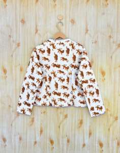 ผ้าห่มผ้าฝ้ายเจอร์ซีย์พิมพ์ลายบล็อกแบบอินเดีย ลายทางสัตว์ โบฮีเมียน ระบายอากาศได้ดี ใช้ได้ทุกฤดู เป็นมิตรกับสิ่งแวดล้อม สำหรับผู้หญิง แบบสองด้าน - Product Image 5