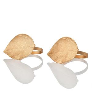 Meilleure vente de ronds de serviette en métal pour la décoration de table dans les hôtels de mariage et les restaurants avec personnalisation du logo - Product Image 3