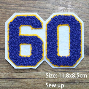 Patchs de Broderie en Chenille Personnalisés, Ours de Dessin Animé, Lettre M, Applique, 60 Insignes de Serviette d'Icône pour Vêtements, Bricolage et Sacs à Dos - Product Image 4