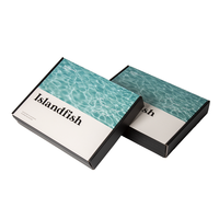Boîtes en papier personnalisées Blue200 pièces bleu blanc Triangle luxe carton expédition vêtements boîte d'emballage logo imprimé pour chaussettes