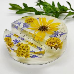 Support de téléphone portable créatif en résine époxy, durable, fait à la main, support de bureau décoratif pour smartphone, pour la maison, le bureau, le mariage - Product Image 2