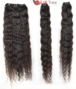 100% Remy vierge non traitée cuticule alignée couleur naturelle faisceaux ondulés Double trame indienne vagues brutes boucles Super vague cheveux humains - Product Image 4