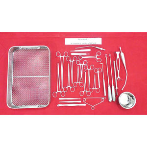 Juego de Instrumentos Quirúrgicos MayoMed Profesional de Acero Inoxidable Alemán para Cirugía Menor, para Hospital y Clínica, con Bandeja de Malla - Product Image 1