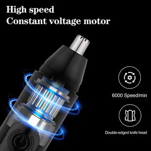 Tondeuse électrique portable pour poils de nez pour hommes, usage domestique, camping-car, garage, appareil de toilettage des poils du visage, alimenté par batterie USB, en plastique - Product Image 6