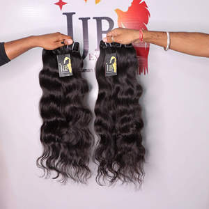 Venta al por mayor de cabello virgen 100% natural Remy liso, extensiones de cabello humano indio con cutícula alineada, paquetes de cabello con cutícula alineada. - Product Image 1