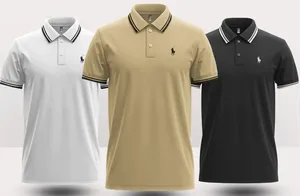 Camiseta informal de 210 gramos de algodón pesado con cuello redondo para hombre, impresión Digital personalizada con patrón sólido, Jersey de tela de manga corta - Product Image 2