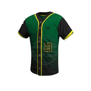 Ropa deportiva de Béisbol Juvenil de calidad superior Material duradero Jersey de deportes al aire libre Patrón en blanco transpirable Conjuntos de talla grande alta - Product Image 3