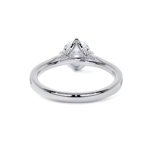 10k jaune Rose blanc plaqué or rond coupe laboratoire cultivé diamant mariage et bagues de fiançailles unisexe cadeau de fête pour elle - Product Image 3